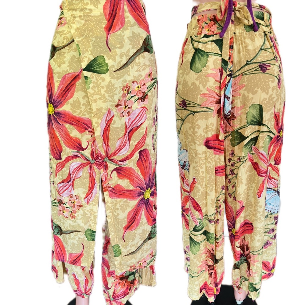 Brazilian Floral Print Women's Wrap Pants!